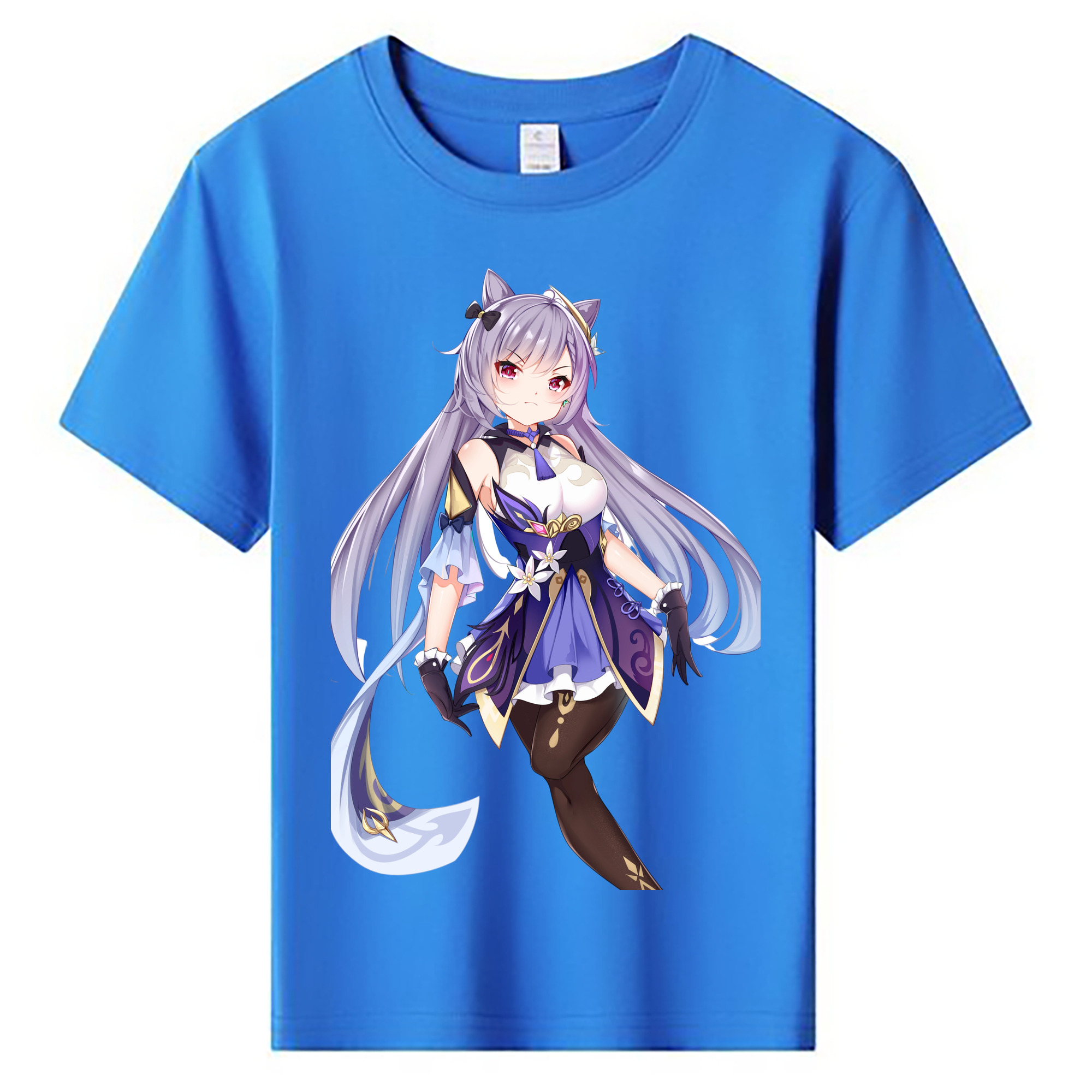 げんし神 刻晴 こくせい genshin Kokusei 綿100％キッズTシャツ（フロントプリント）
